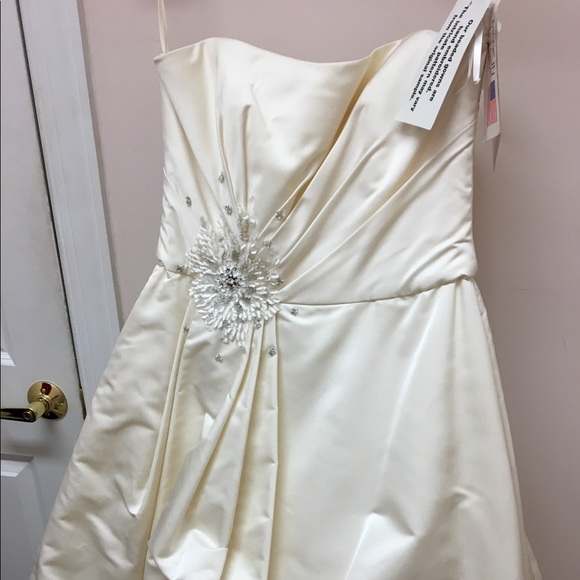 Sample, size 12, Alvina Valenta, ivory dress - Picture 6 of 8